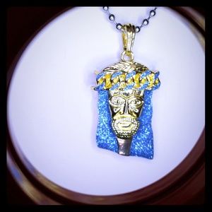 Fashion Rhinestone Jesus Pendent